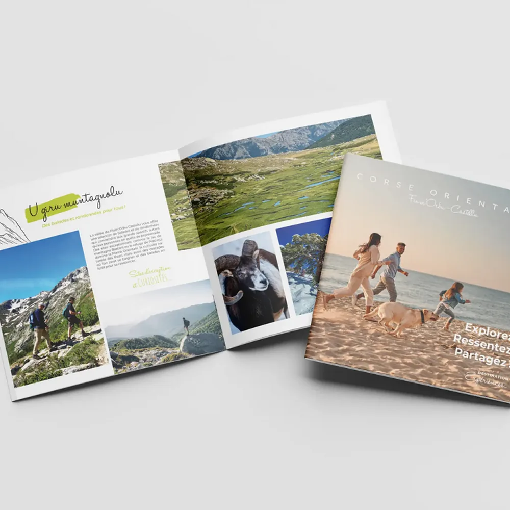 Brochures et magazine de communication pour des offices de tourisme